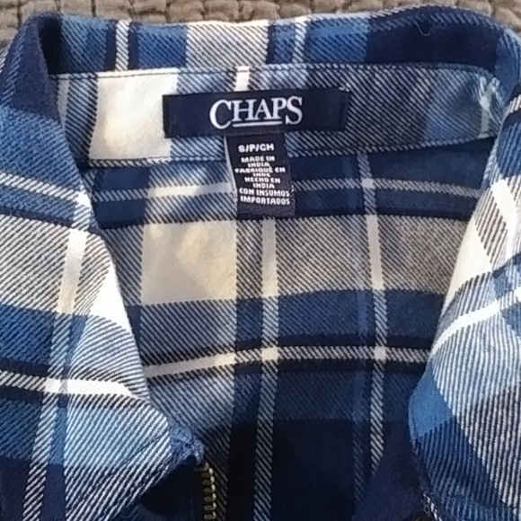 Chaps Zippered Flannel Shirt - Picture 2 of 4